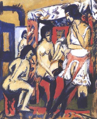 Akt im Atelier von Ernst Ludwig Kirchner